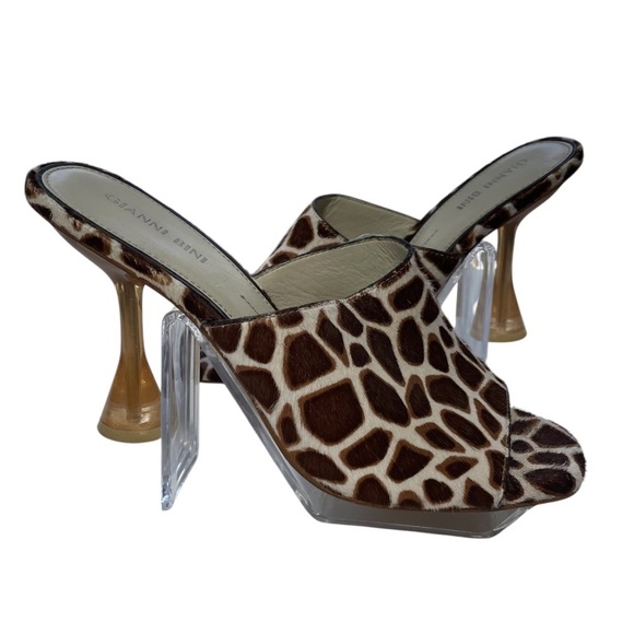 Gianni Bini Square Toe Heels Mules Size 9 - Picture 2 of 13